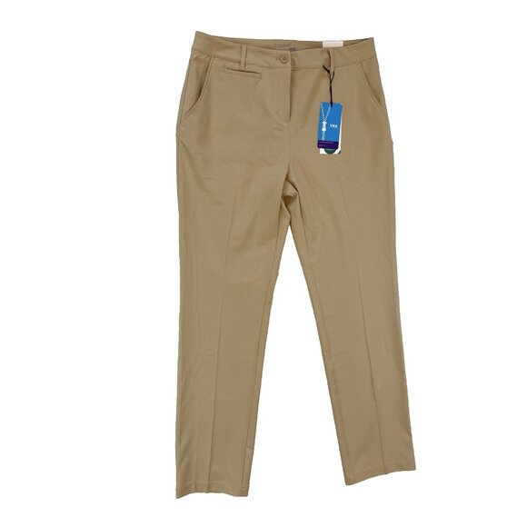 Lesmart Women Golf Pants Trouser Size 8 Khaki Straight Leg Lightweight NWT $99 - Picture 16 of 16